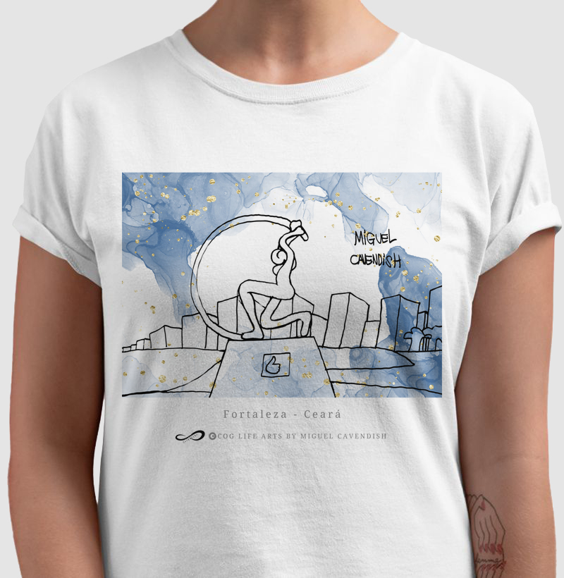 Camiseta Adulto Branca Fortaleza by Miguel Cavendish