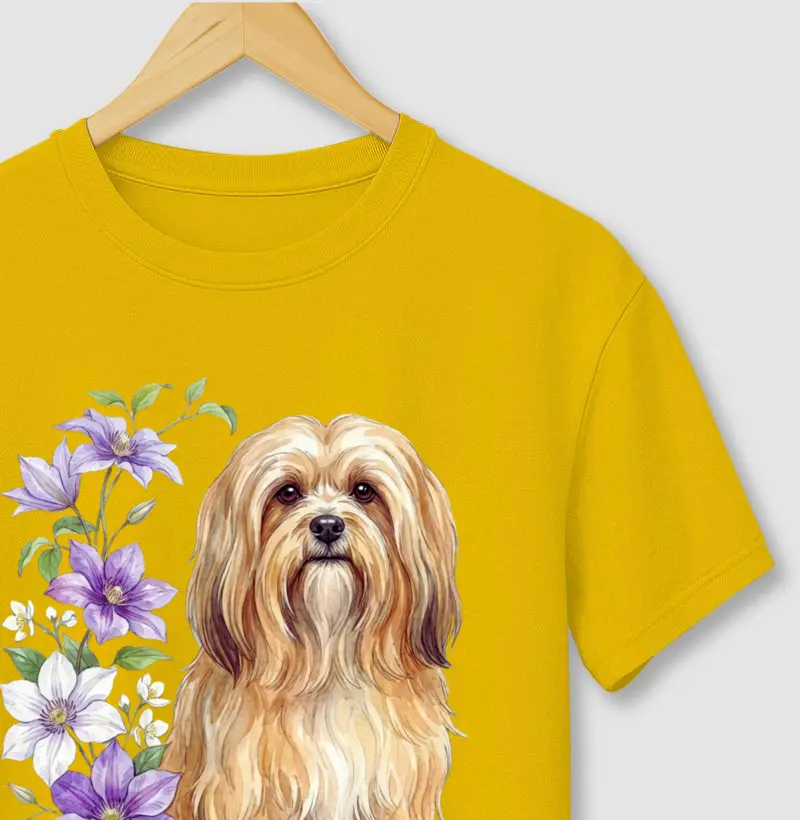 Lhasa Apso Floral Delicadeza