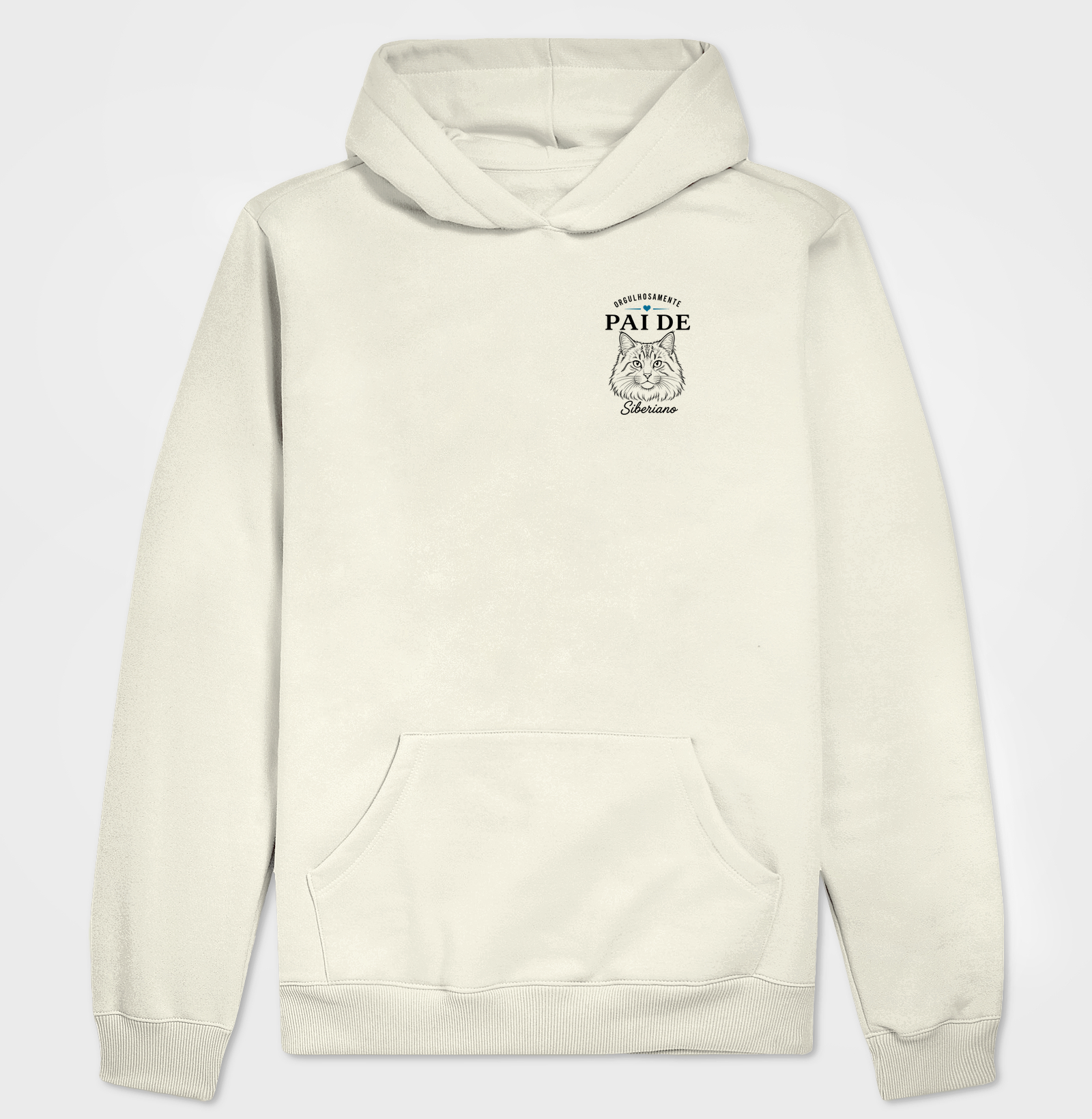 Orgulhosamente Pai de Siberiano - Hoodie Moletom