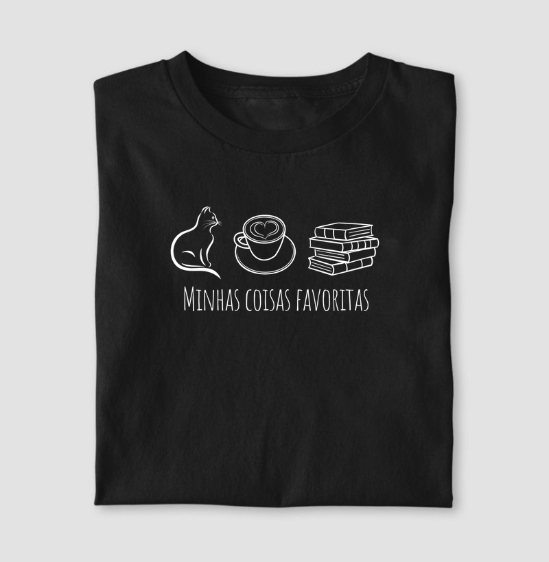 Minhas coisas favoritas: Gato, café e livro