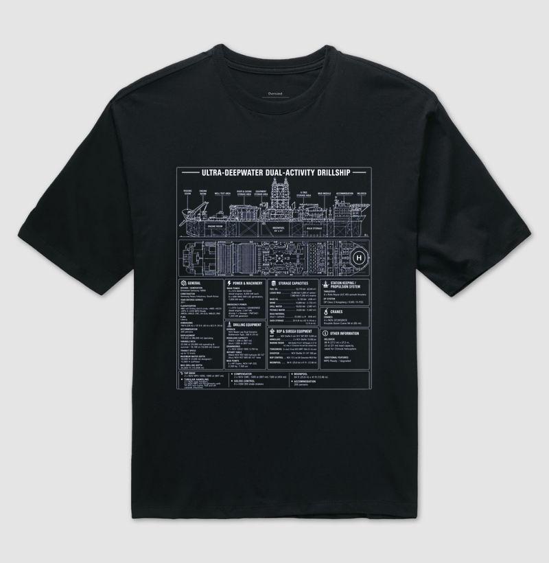 Drillship Ultra Deepwater - Blue Print