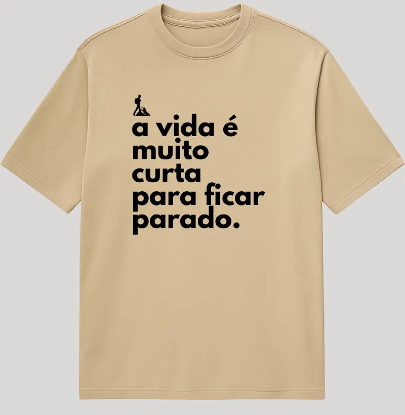 Oversized Bold Frase da Vida