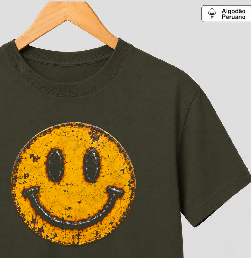 Welded Smile Emoji - Camiseta Algodão Peruano