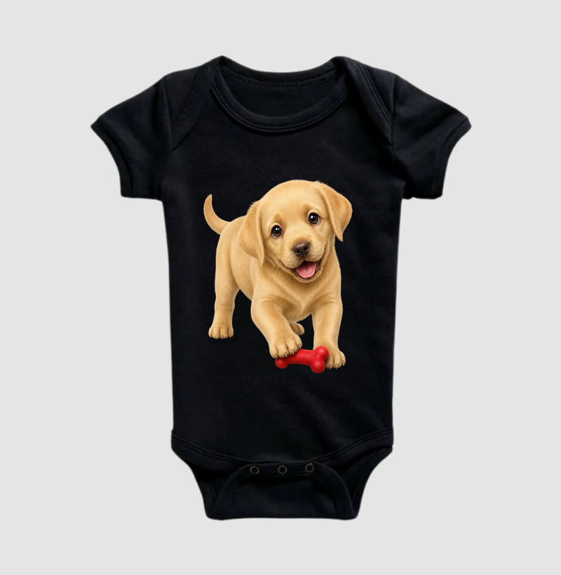 Labrador - Desenho Animado - Body Infantil