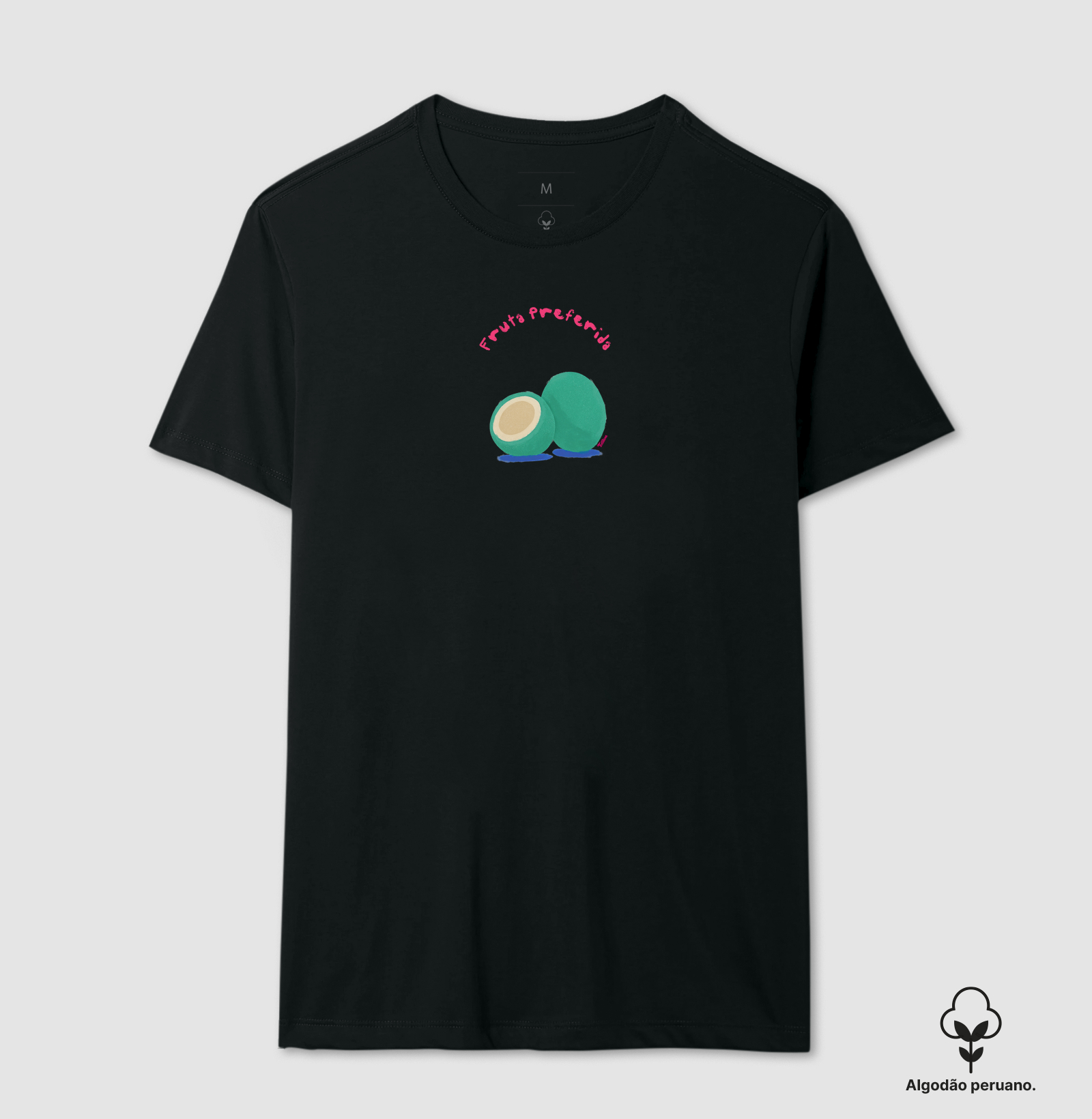 Camiseta de Algodão Peruano "prefiro coco"