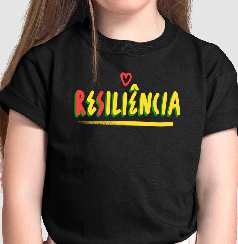 CAMISETA INFANTIL RESILIÊNCIA - POR FELIPE GUGA