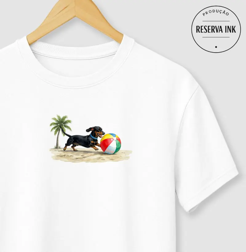Dachshund ou Salsichinha Preto - Férias