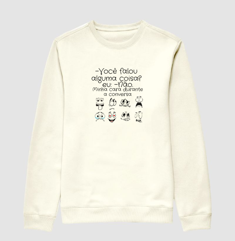 Minha cara conta tudo.