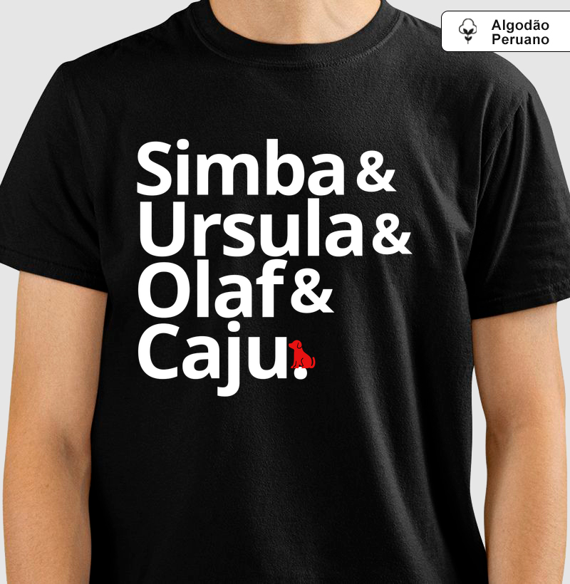 Camisetas nomes de cachorro 2