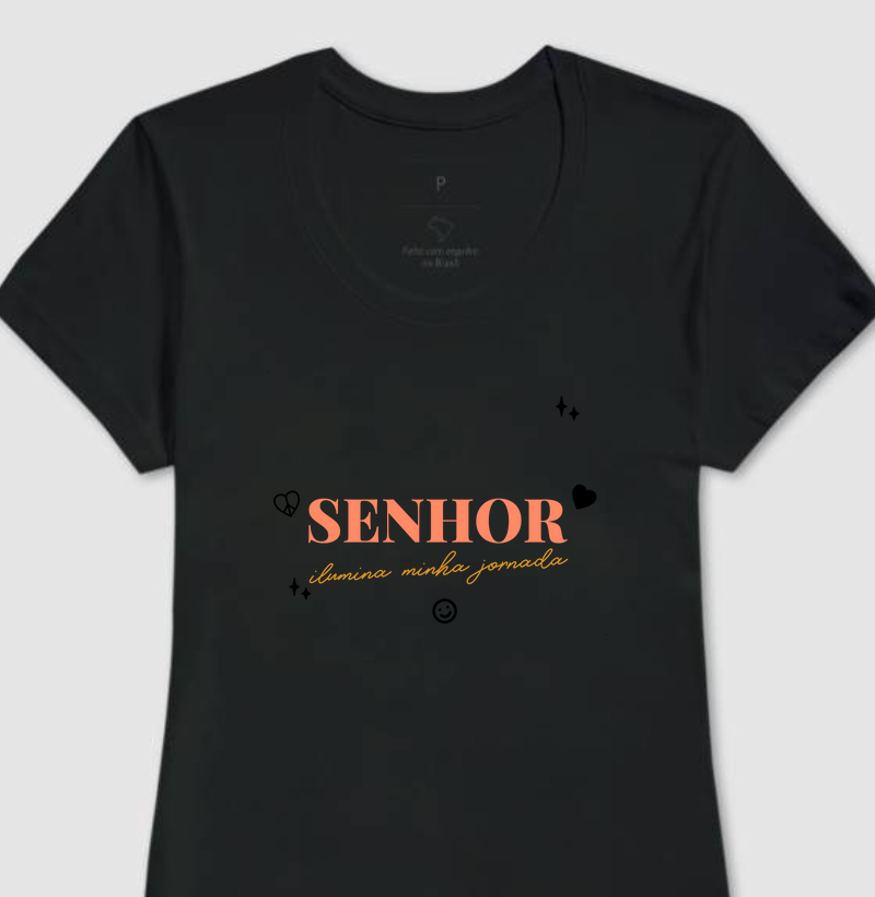 Iluminada Camiseta Cristã - Camiseta Feminina