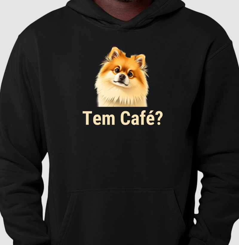 moletom Tem Café Lulu da Pomerânia