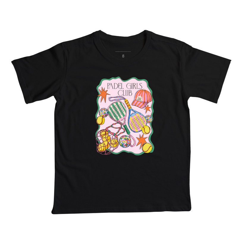 Camiseta Feminina Padel Girls Club Retrô