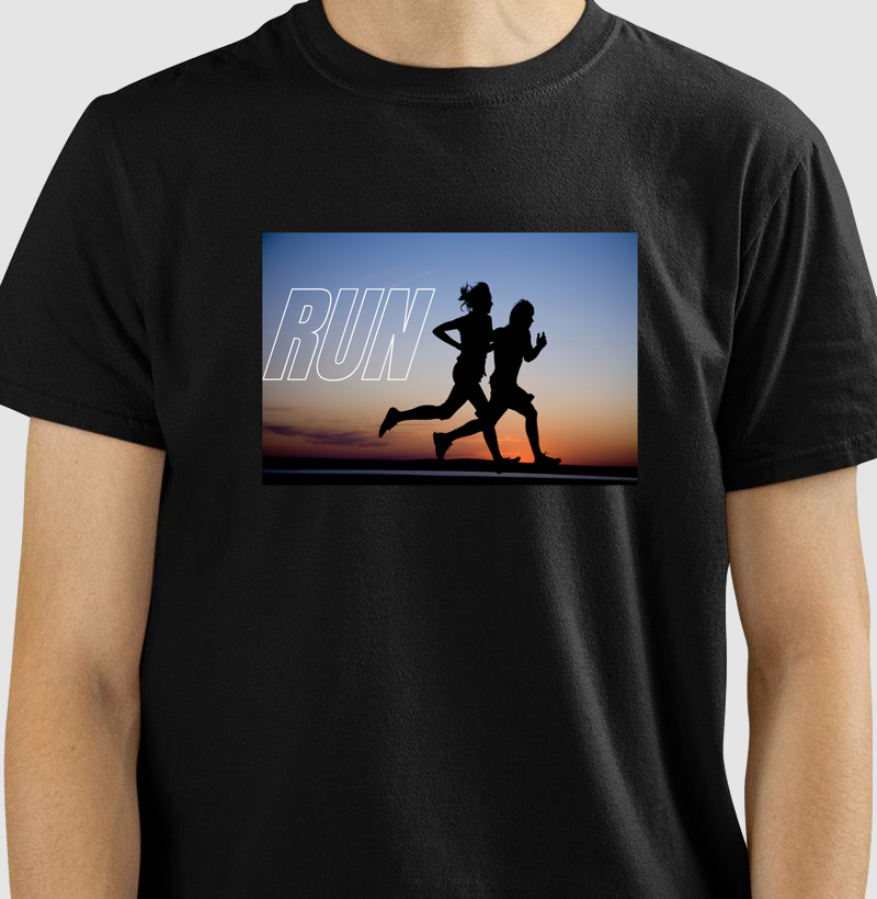 Camiseta Run Por Do Sol Corrida De Rua