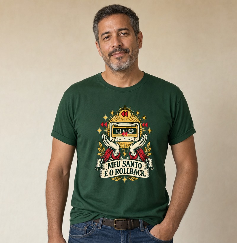 Meu santo é o rollback — Camiseta