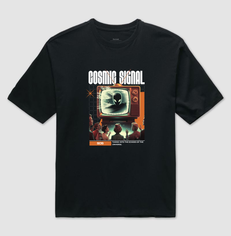 Cosmic Signal - Camiseta Oversized
