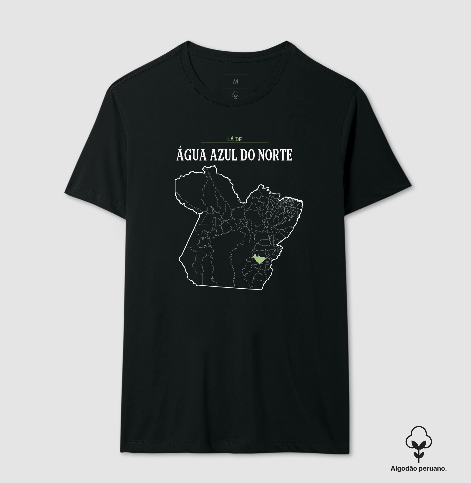 Água Azul do Norte | Território PA - Camiseta Algodão Peruano