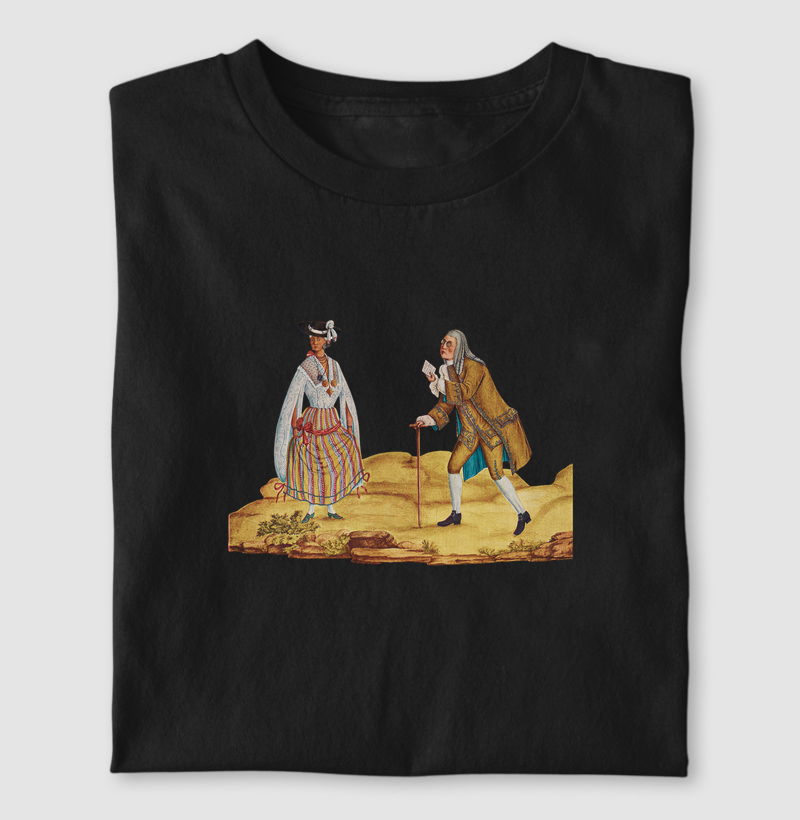 Camiseta Carta de amor: encontro no Brasil Colonial