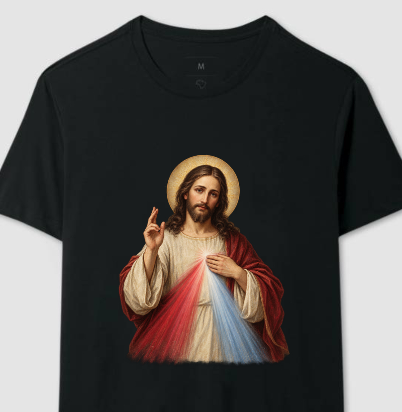 Divina Misericórdia — Olhar do Bom Pastor - Camiseta