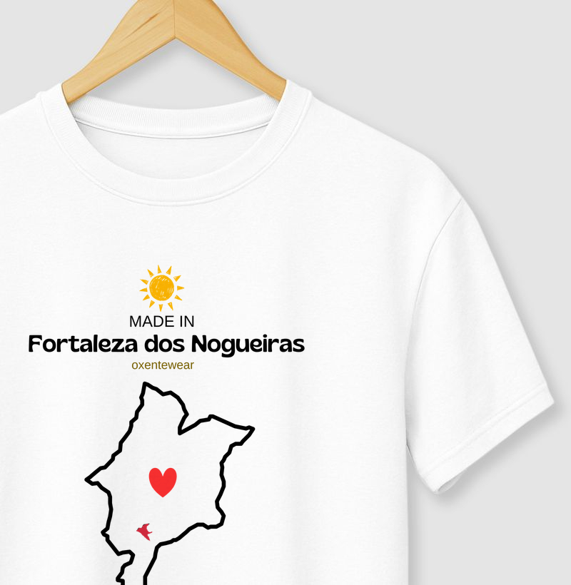 Camiseta Made in Fortaleza dos Nogueiras - MA | OxenteWear