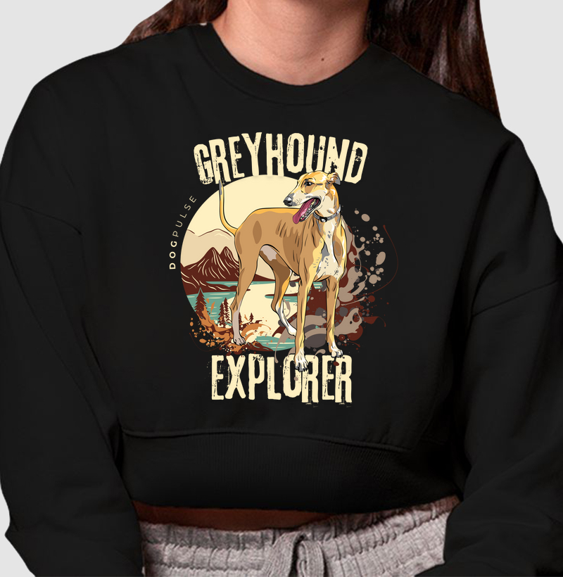 Cropped Moletom Dog Pulse Greyhound Explorer – Fast Track Adventures