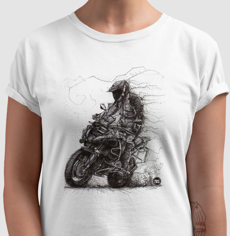 Camiseta Motociclista Pé na estrada II