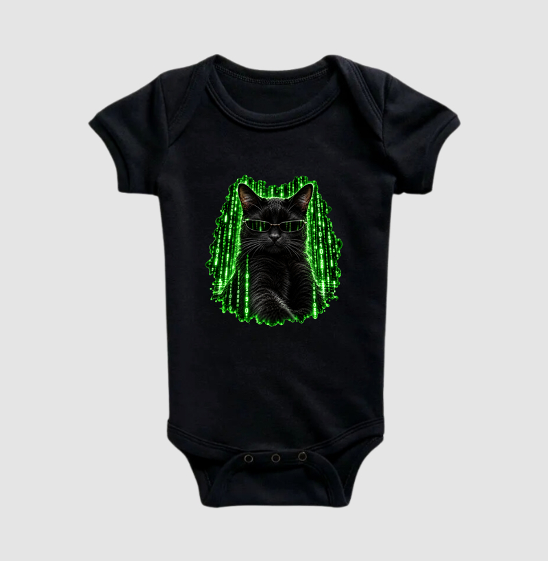 Gato Preto - Matrix - Body Infantil