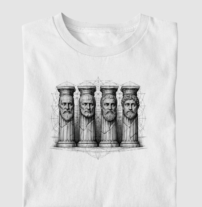 Estoicismo "Pillars of Reason" - Camiseta