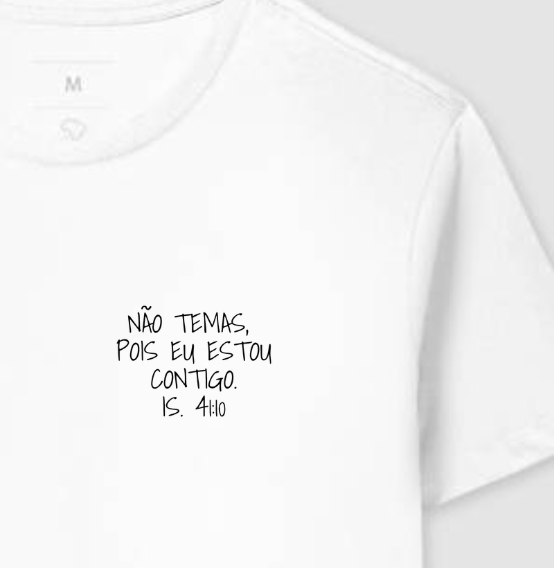 Camiseta Masculina Isaias 41:10 Bolso - Camiseta