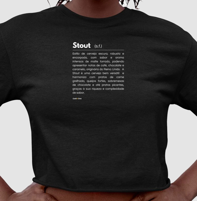 Camiseta Cropped Stout