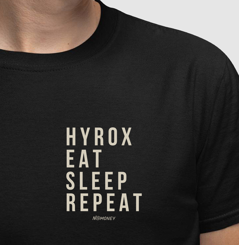 Camiseta Hyrox. Eat. Sleep. Repeat.
