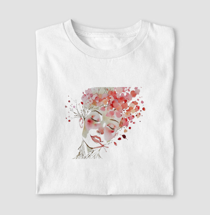 Pétalas – camiseta inspirada na delicadeza da natureza e na força de quem floresce