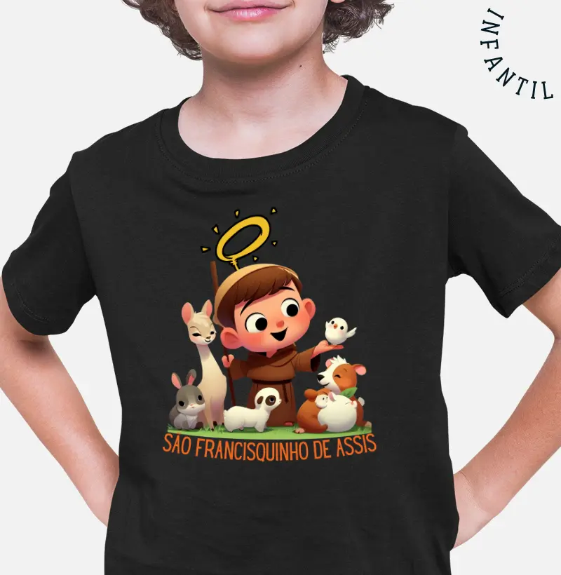 Mini Camiseta São Francisquinho de Assis!