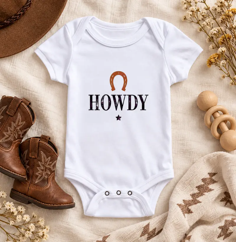 Country Howdy Lil’ Dustler 100% Algodão