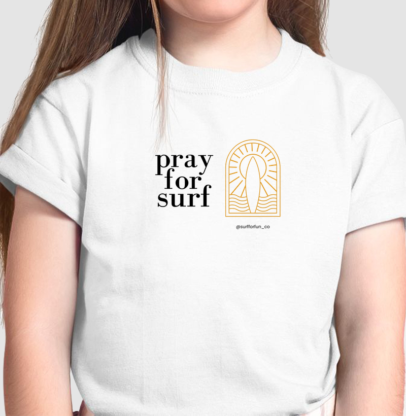 Pray for Surf - Camiseta Infantil