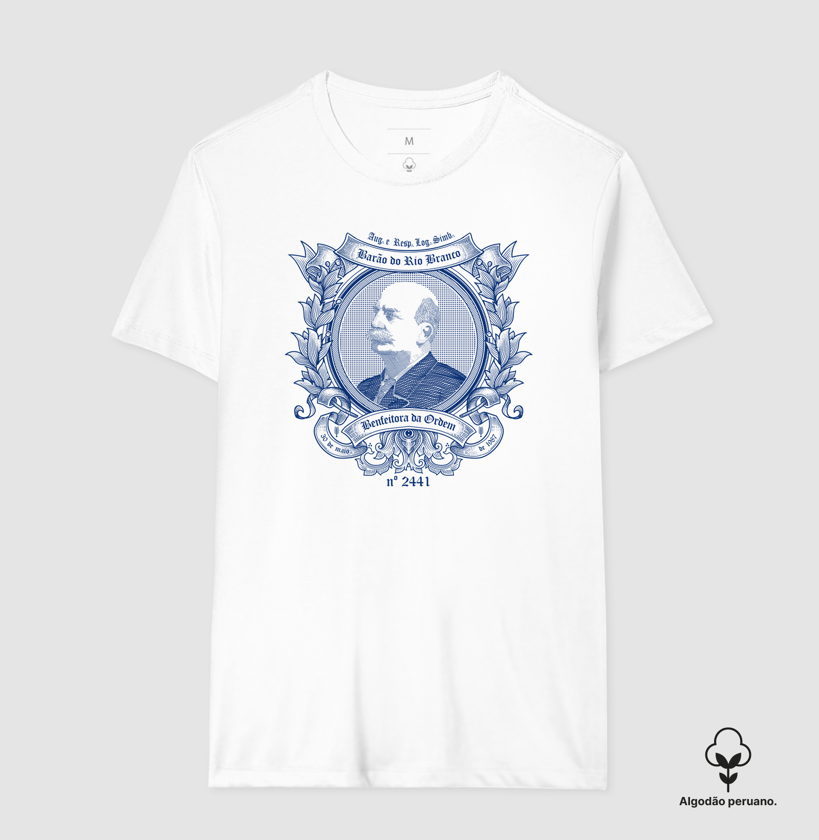 Camiseta exclusiva ARLS Barão do Rio Branco Nº 2441 - Benfeitora da Ordem