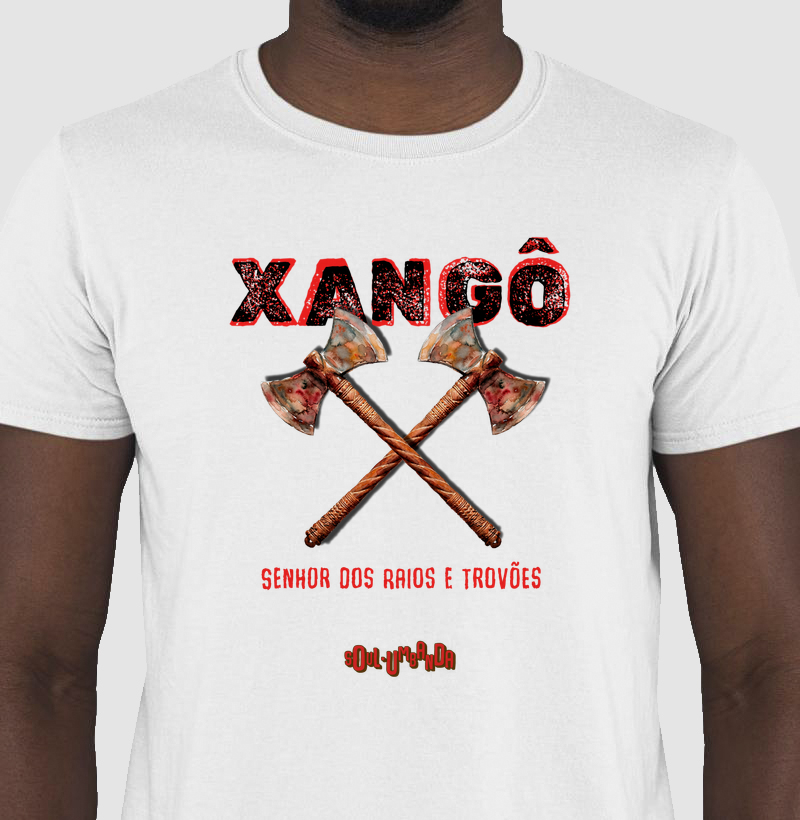 camiseta XANGÔ senhor dos raios e trovões masculina