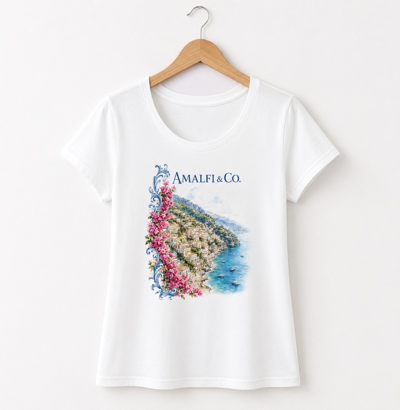 Camiseta Amalfi & Co. — Costa Italiana Floral