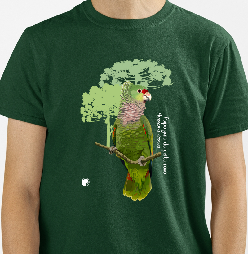 Papagaio-de-peito-roxo (cores escuras)