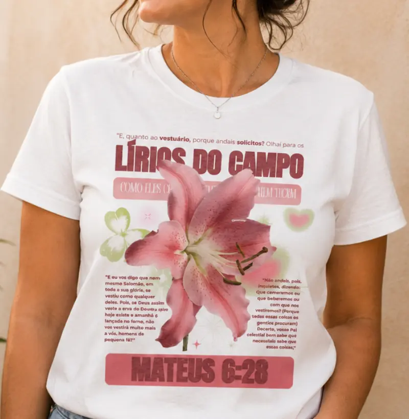 Lírios no campo  - Mateus 6:28