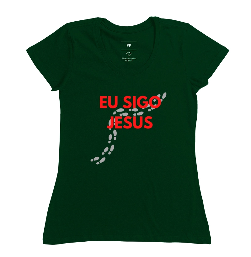 Feminina Eu Sigo Jesus Cores