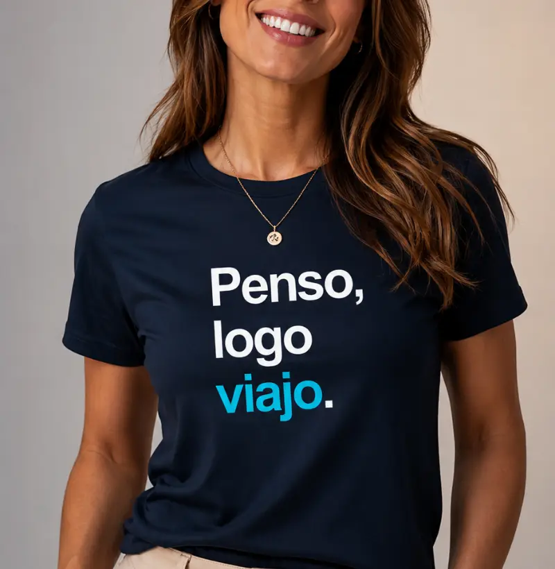 Penso, logo viajo