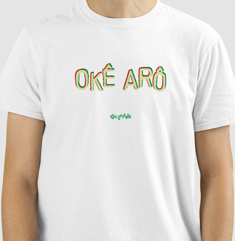 camiseta OXÓSSI saudação masculina