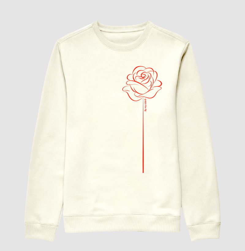 ROSA SOLITÁRIA - Suéter Moletom