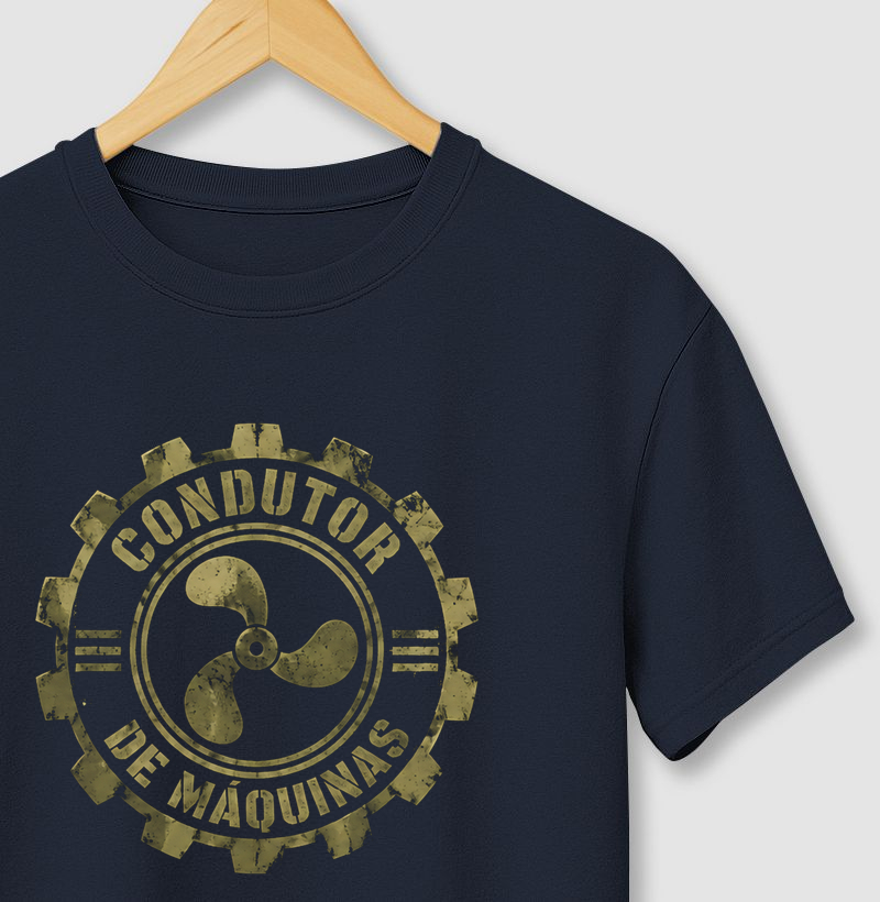 Condutor de Máquinas Stencil Símbolo - Camiseta