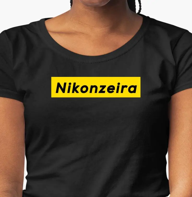 Camiseta feminina nikonzeira