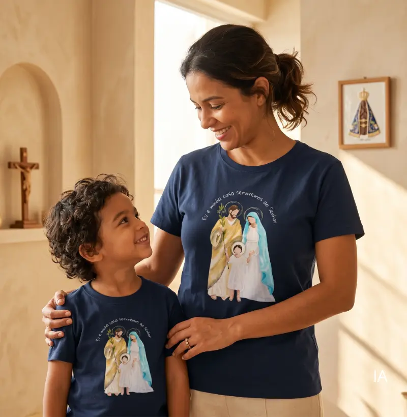 Sagrada Família - Eu e minha casa serviremos ao senhor.