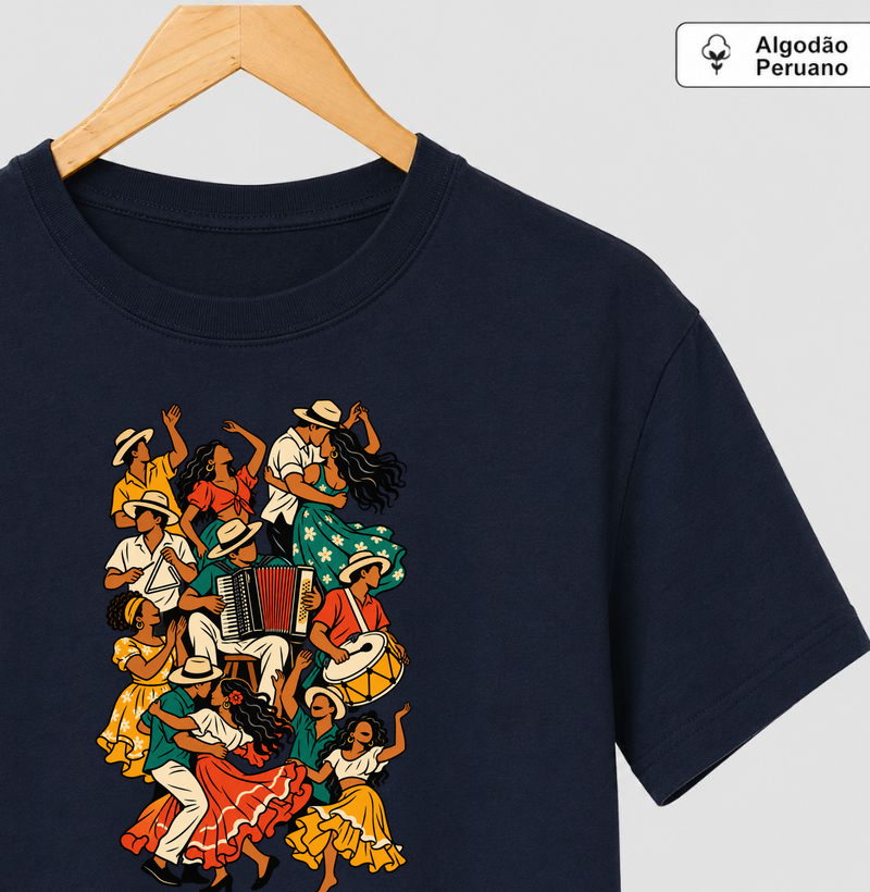 O povo do forró - Camiseta Algodão Peruano