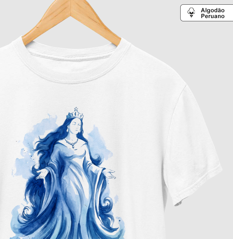 Camiseta Iemanjá – Rainha do Mar Algodão Peruano 