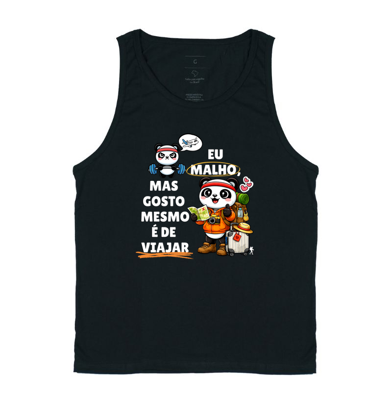 Camiseta Eu Malho, Mas Gosto Mesmo é de Viajar | Excursionista