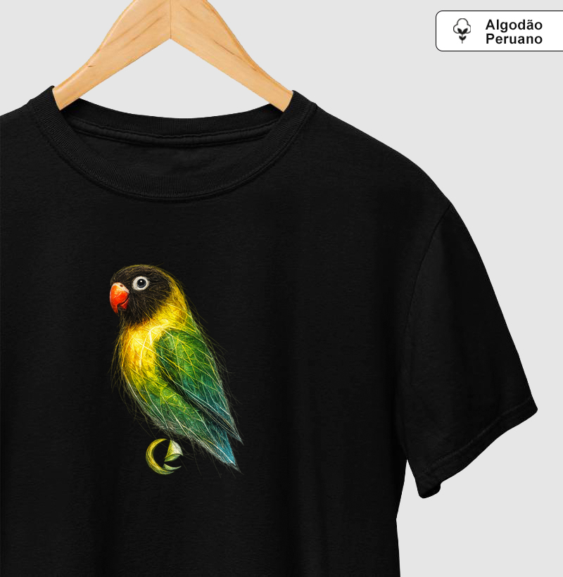 Camiseta Algodão Peruano Agapórnis Vibrante